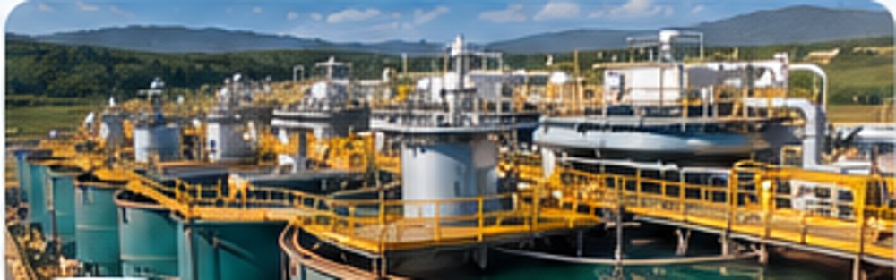 Gold CIL leach and adsorption tanks